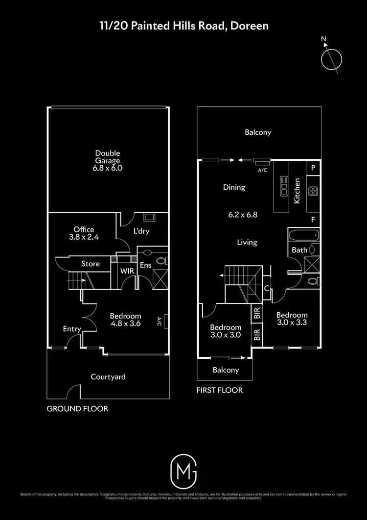 Floorplan of Homely townhouse listing, 11/20 Painted Hills Road, Doreen VIC 3754