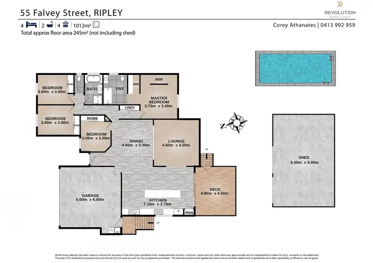 Floorplan of Homely house listing, 55 Falvey Street, Ripley QLD 4306