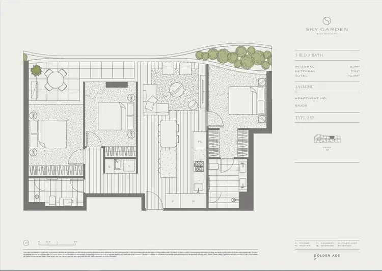 Floorplan of Homely apartment listing, 1005B/23 Osullivan Road, Glen Waverley VIC 3150