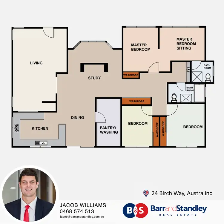 Floorplan of Homely house listing, 24 Birch Way, Australind WA 6233
