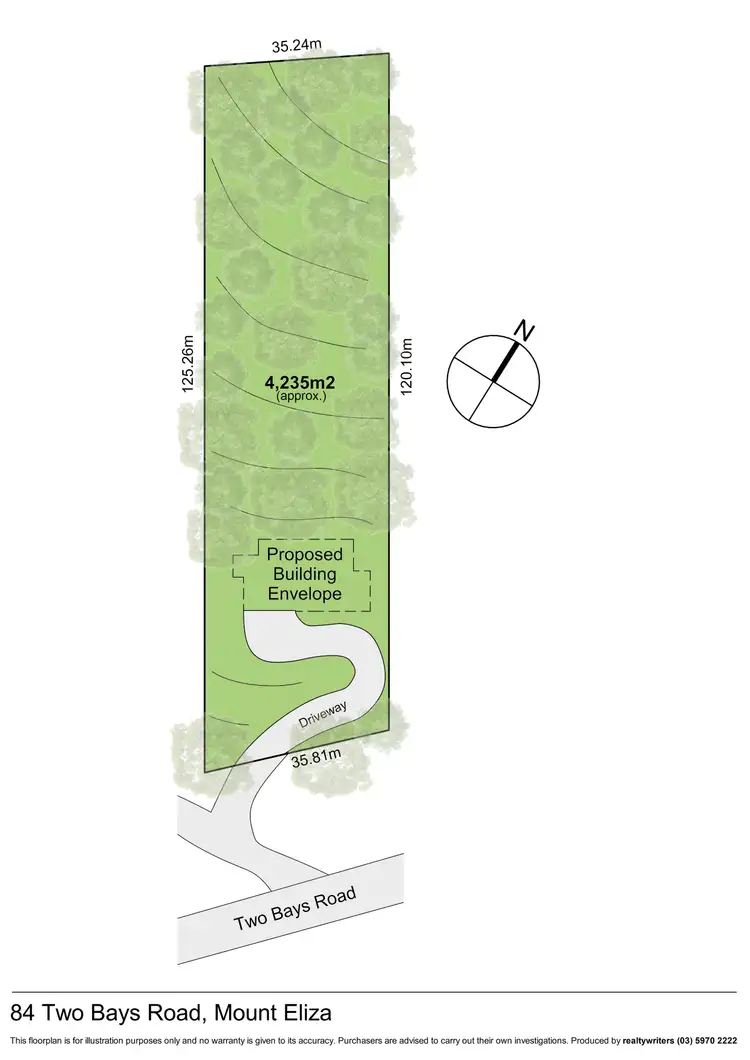 Floorplan of Homely land listing, 84 Two Bays Road, Mount Eliza VIC 3930
