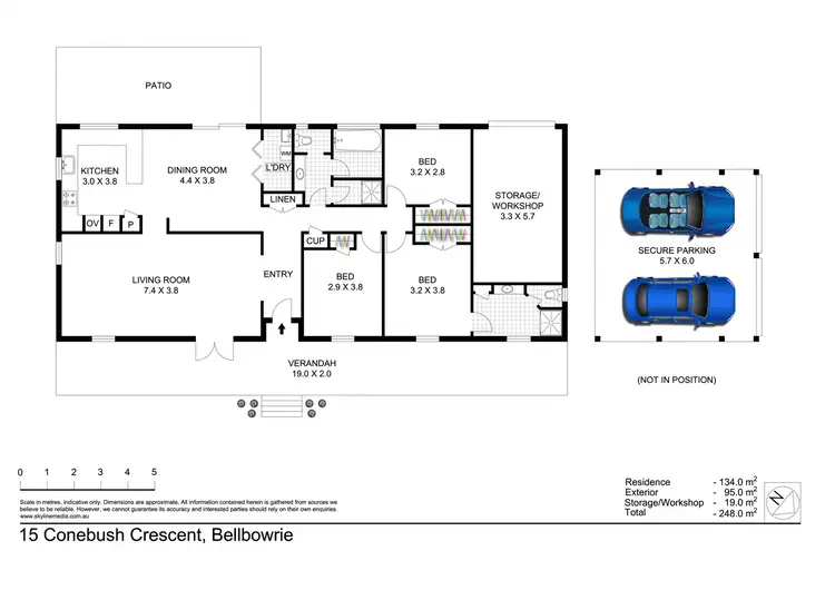 Floorplan of Homely house listing, 15 Conebush Crescent, Bellbowrie QLD 4070