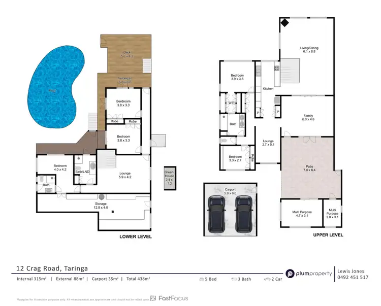 Floorplan of Homely house listing, 12 Crag Road, Taringa QLD 4068