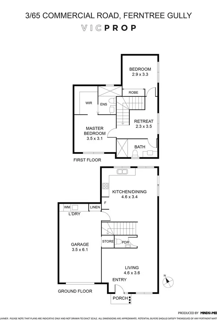 Floorplan of Homely unit listing, 3/65 Commercial Road, Ferntree Gully VIC 3156