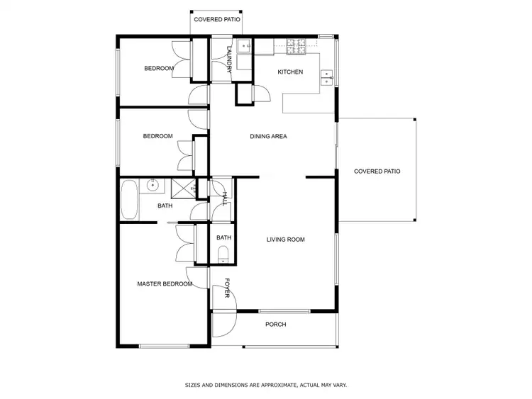 Floorplan of Homely house listing, 57 Nightingale Avenue, West Wodonga VIC 3690
