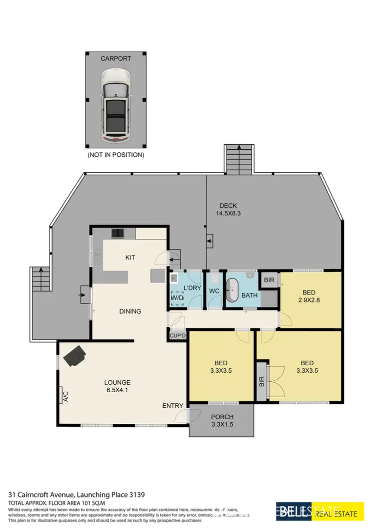 Floorplan of Homely house listing, 31 Cairncroft Avenue, Launching Place VIC 3139