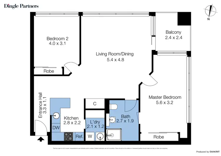 Floorplan of Homely apartment listing, 1109/250 Elizabeth Street, Melbourne VIC 3000