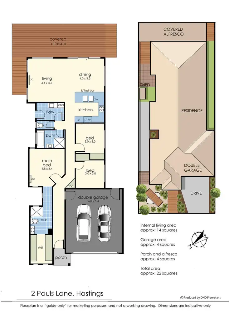 Floorplan of Homely house listing, 2 Pauls Lane, Hastings VIC 3915