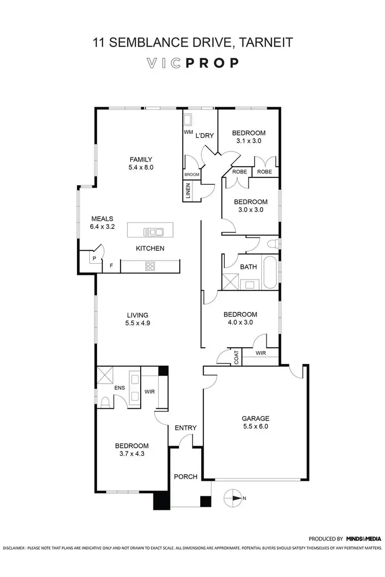 Floorplan of Homely house listing, 11 Semblance Drive, Tarneit VIC 3029