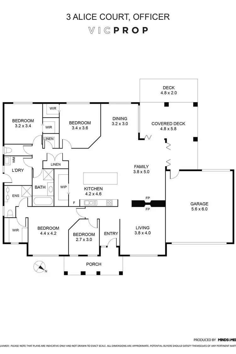 Floorplan of Homely house listing, 3 Alice Court, Officer VIC 3809