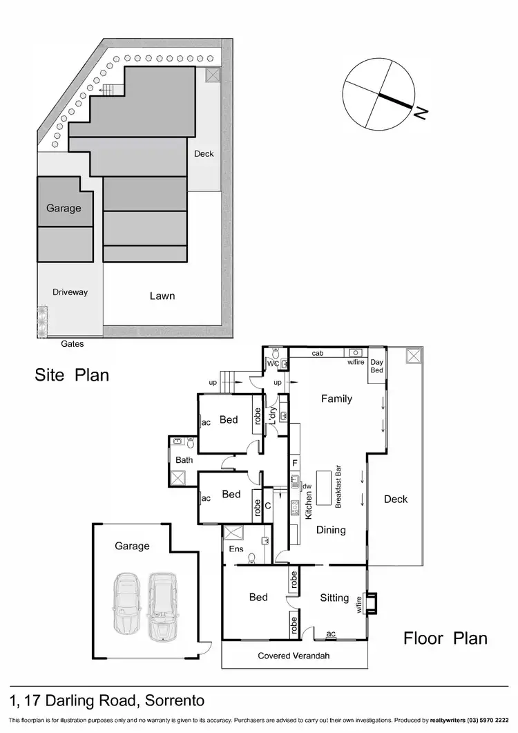 Floorplan of Homely house listing, 17 Darling Road, Sorrento VIC 3943