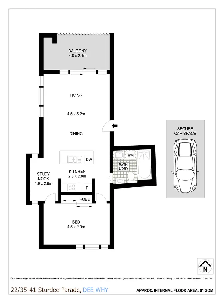 Floorplan of Homely apartment listing, 22/35-41 Sturdee Parade, Dee Why NSW 2099
