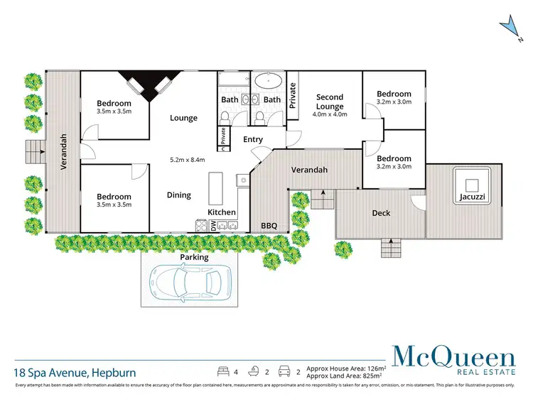 Floorplan of Homely house listing, 18 Spa Avenue, Hepburn VIC 3461