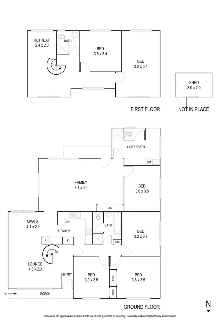 Floorplan of Homely house listing, 38, 40 & 42 Chippewa Avenue, Donvale VIC 3111