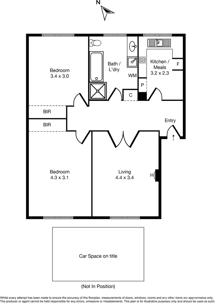 Floorplan of Homely apartment listing, 7/11 Tiuna Grove, Elwood VIC 3184