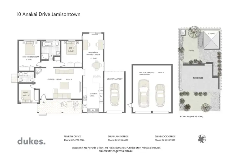 Floorplan of Homely house listing, 10 Anakai Drive, Jamisontown NSW 2750