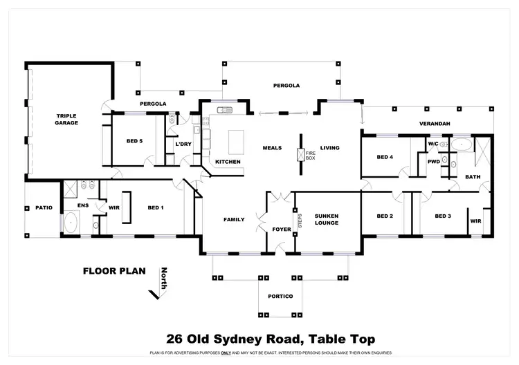Floorplan of Homely house listing, 26 Old Sydney Road, Table Top NSW 2640