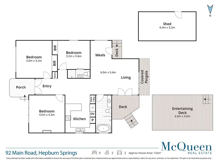 Floorplan of Homely house listing, 92 Main Road, Hepburn Springs VIC 3461