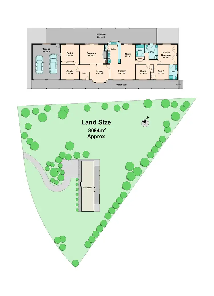 Floorplan of Homely house listing, 21 Mount View Road, Wandong VIC 3758