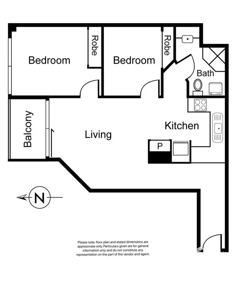 Floorplan of Homely apartment listing, 102/408 La Trobe Street, Melbourne VIC 3000