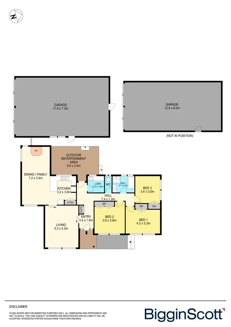 Floorplan of Homely house listing, 222 Park Street, Delacombe VIC 3356