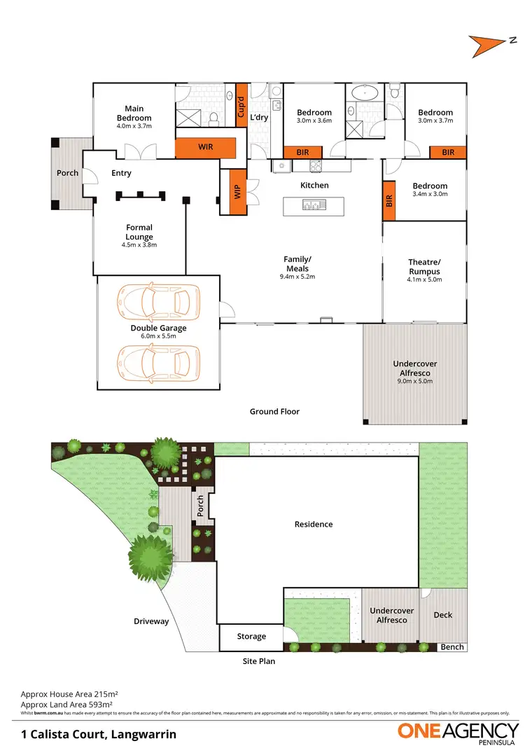 Floorplan of Homely house listing, 1 Calista Court, Langwarrin VIC 3910