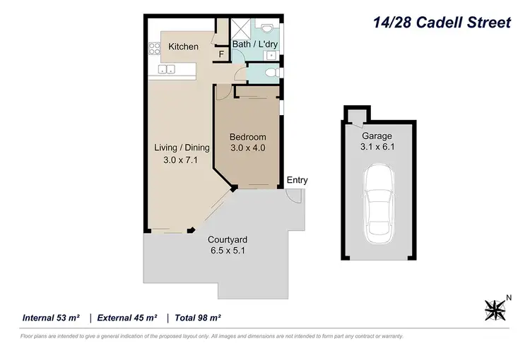 Floorplan of Homely unit listing, 14/28 Cadell Street, Toowong QLD 4066