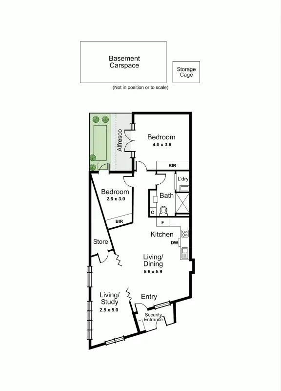 Floorplan of Homely unit listing, 117/9 Morton Avenue, Carnegie VIC 3163