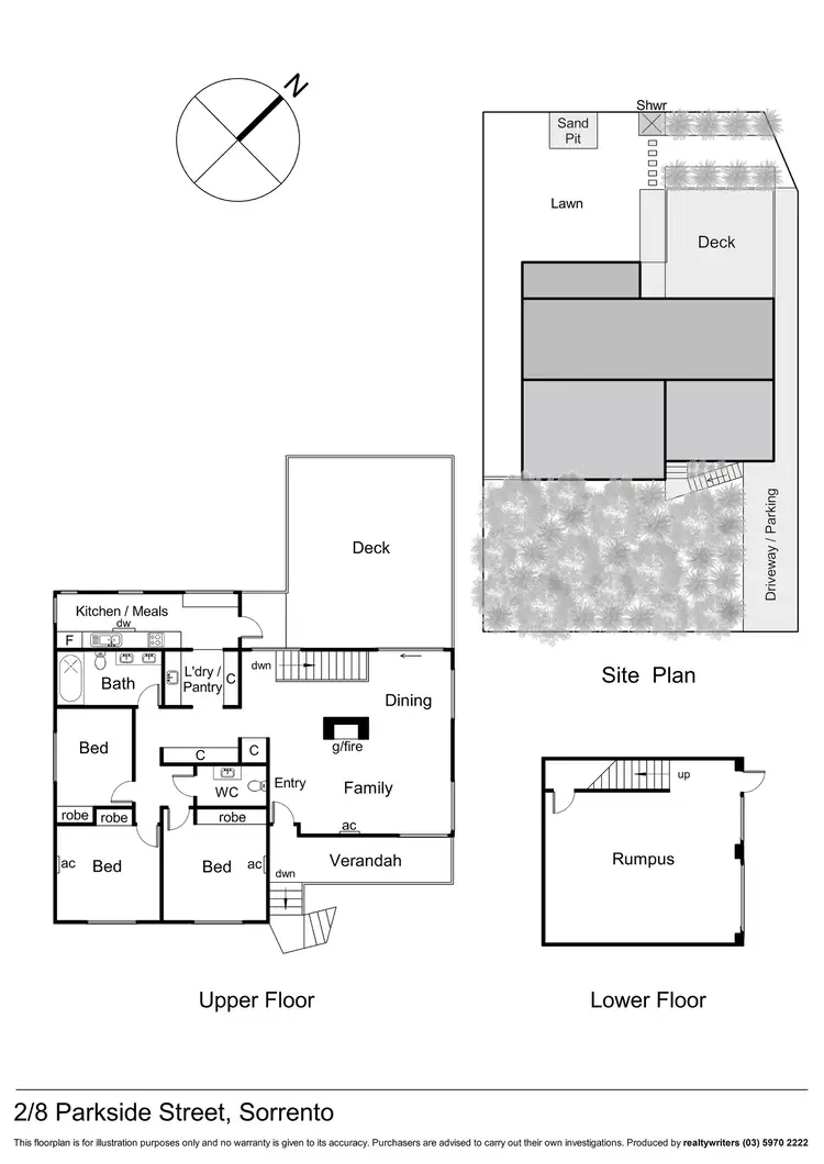 Floorplan of Homely house listing, 2/8 Parkside Street, Sorrento VIC 3943