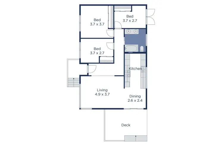 Floorplan of Homely house listing, 1/8 Aspinall Road, Box Hill North VIC 3129