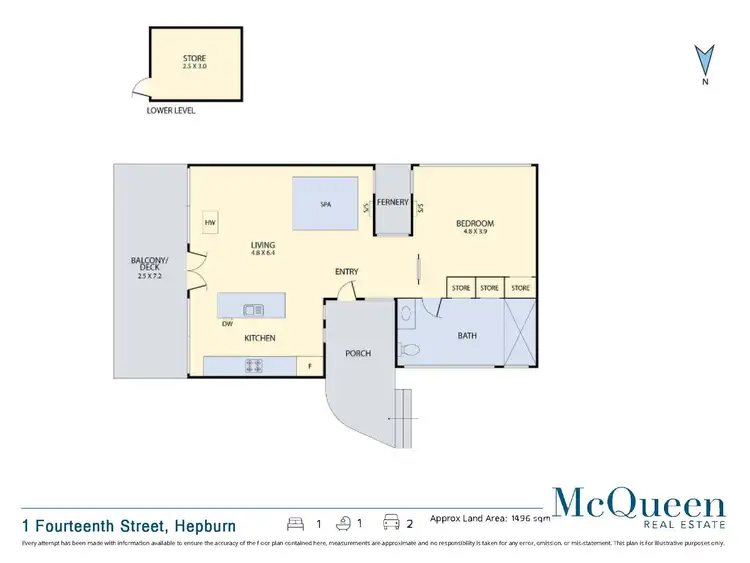 Floorplan of Homely house listing, 1 Fourteenth Street, Hepburn VIC 3461