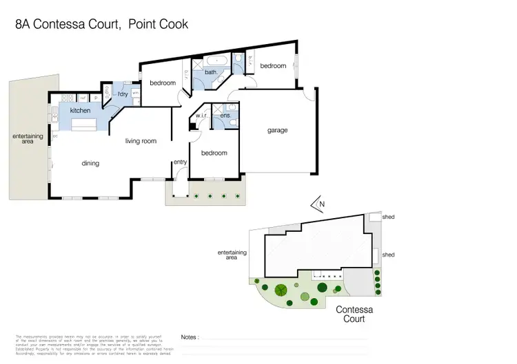 Floorplan of Homely house listing, 8A Contessa Court, Point Cook VIC 3030