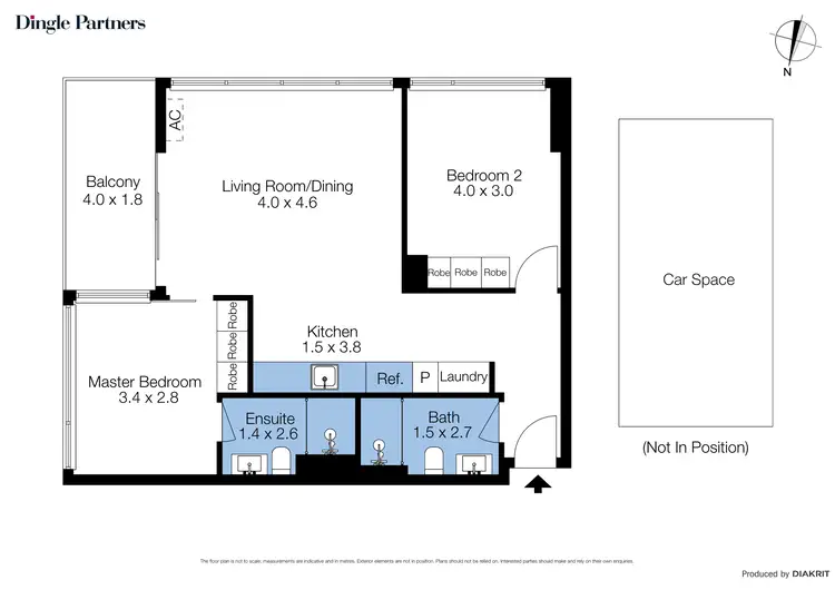 Floorplan of Homely apartment listing, 4506/38 Rose Lane, Melbourne VIC 3000