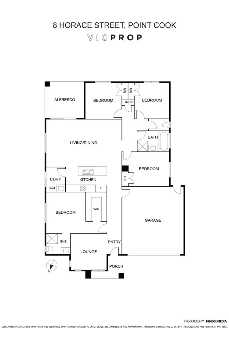 Floorplan of Homely house listing, 8 Horace Street, Point Cook VIC 3030