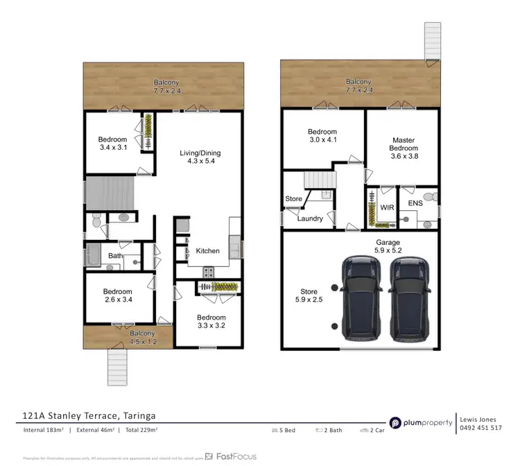 Floorplan of Homely house listing, 121A Stanley Terrace, Taringa QLD 4068