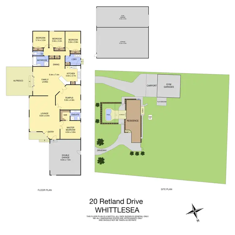 Floorplan of Homely house listing, 20 Retland Drive, Whittlesea VIC 3757