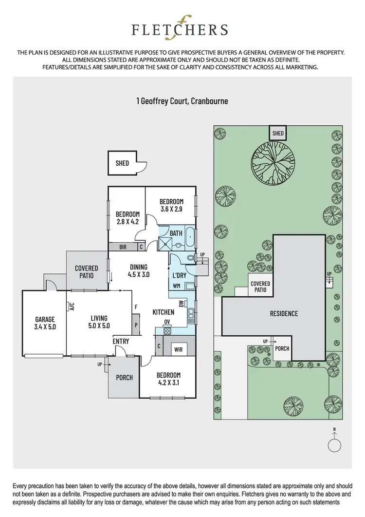Floorplan of Homely house listing, 1 Geoffrey Court, Cranbourne VIC 3977