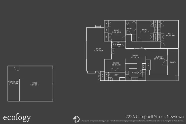 Floorplan of Homely house listing, 222A Campbell Street, Newtown QLD 4350
