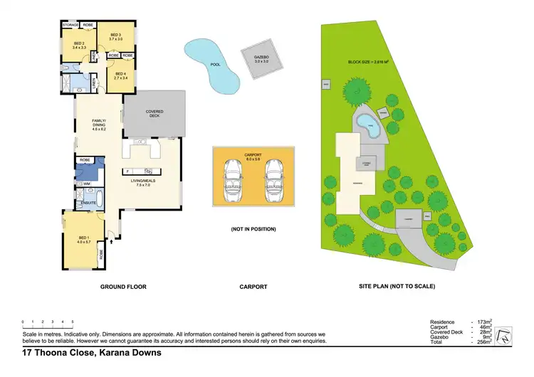 Floorplan of Homely house listing, 17 Thoona Close, Karana Downs QLD 4306