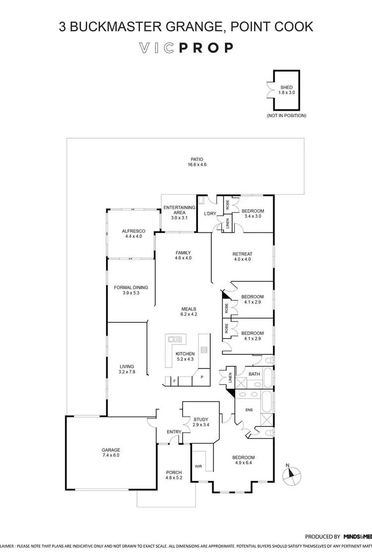Floorplan of Homely house listing, 3 Buckmaster Grange, Point Cook VIC 3030