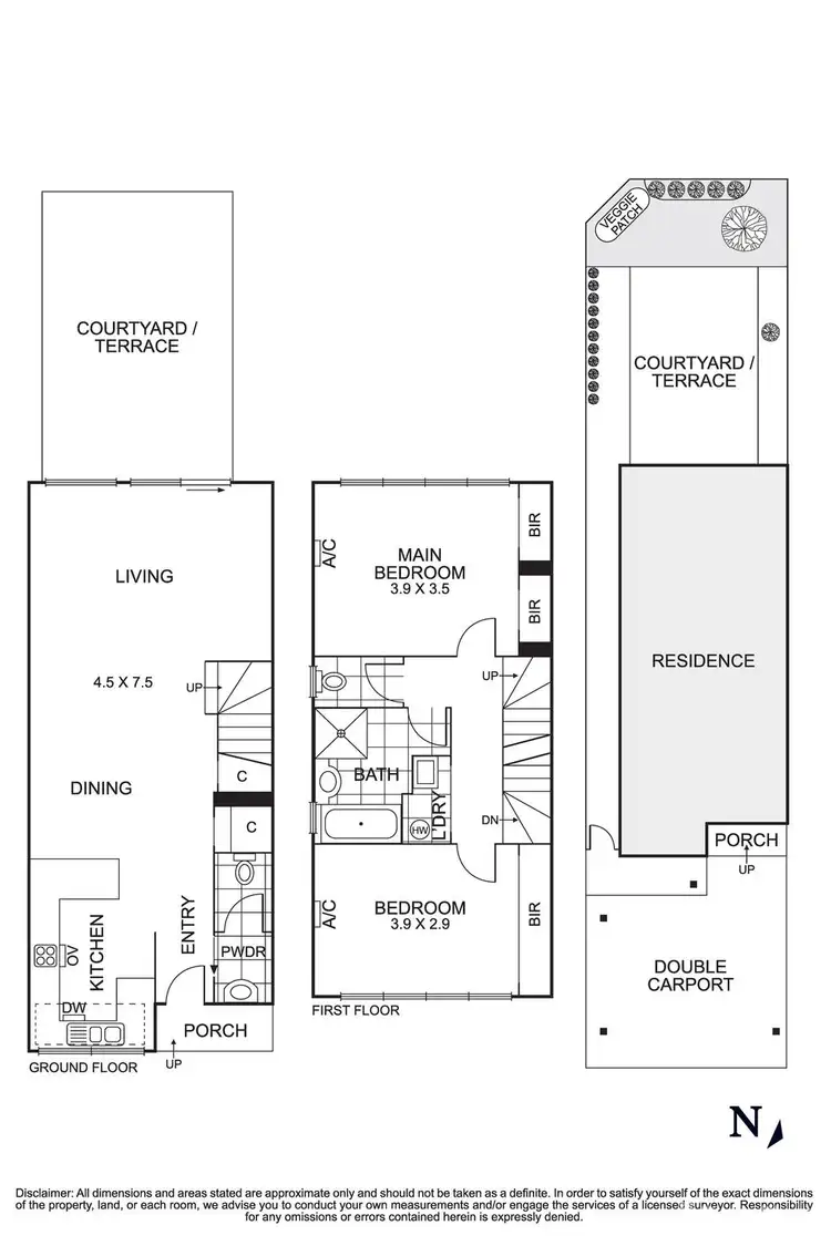 Floorplan of Homely townhouse listing, 15/74-78 Doncaster East Road, Mitcham VIC 3132