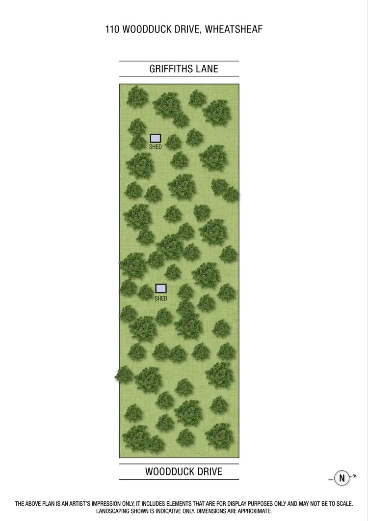Floorplan of Homely land listing, 110 Woodduck Drive, Wheatsheaf VIC 3461