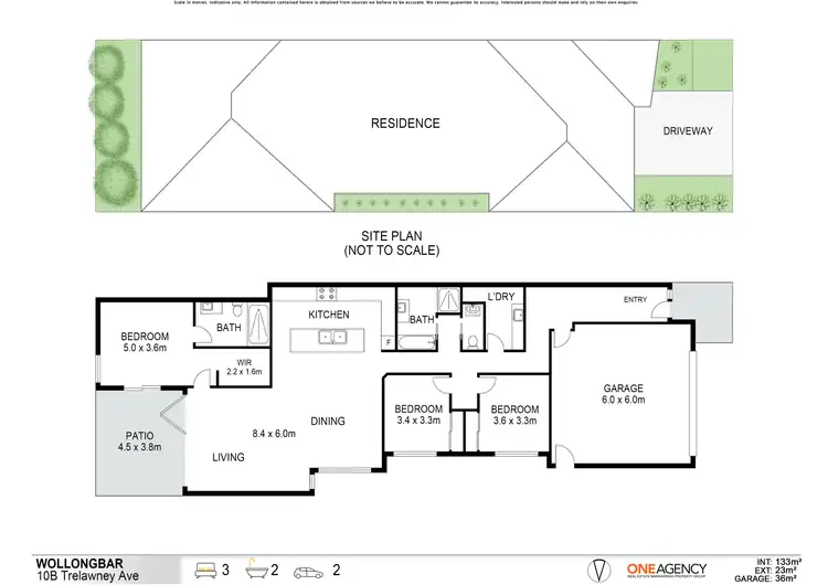 Floorplan of Homely semi-detached listing, 10B Trelawney Avenue, Wollongbar NSW 2477