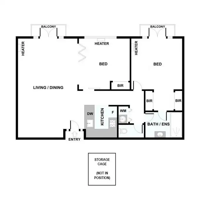 Floorplan of Homely apartment listing, 503/258 Flinders Lane, Melbourne VIC 3000