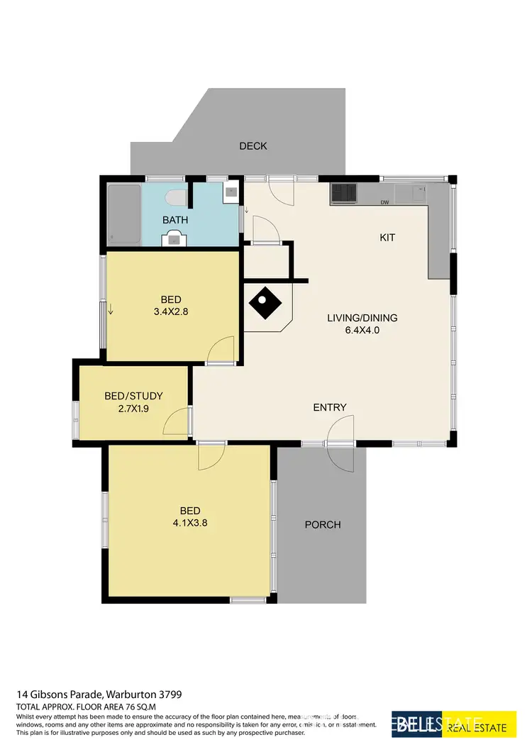 Floorplan of Homely house listing, 14 Gibsons Parade, Warburton VIC 3799