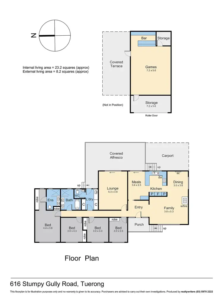 Floorplan of Homely rural property listing, 616 Stumpy Gully Road, Tuerong VIC 3915