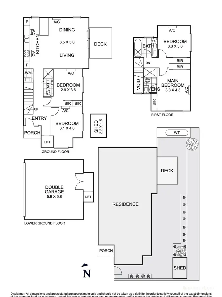 Floorplan of Homely townhouse listing, 6/22 Bayley Grove, Doncaster VIC 3108