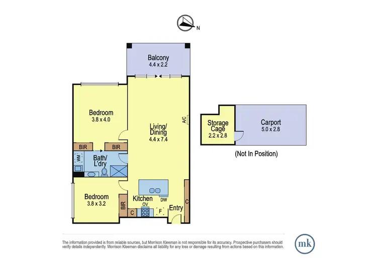 Floorplan of Homely apartment listing, 1/804 Main Road, Eltham VIC 3095