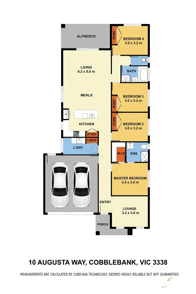 Floorplan of Homely house listing, 10 Augusta Way, Cobblebank VIC 3338