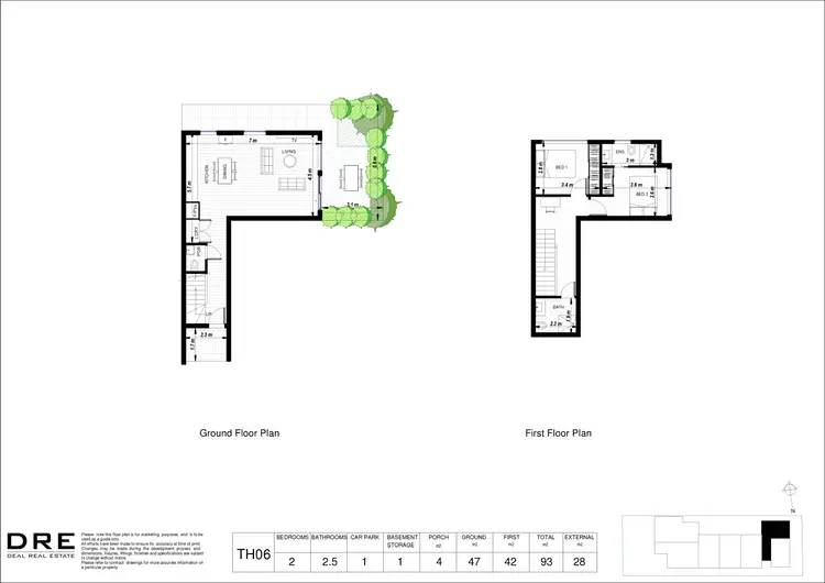 Floorplan of Homely townhouse listing, 6/34 Cadby Avenue, Ormond VIC 3204